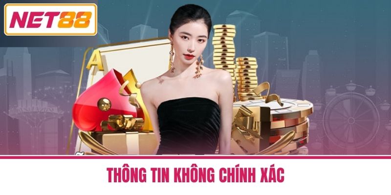 miễn trừ trách nhiệm 3 Thông Tin Không Chính Xác